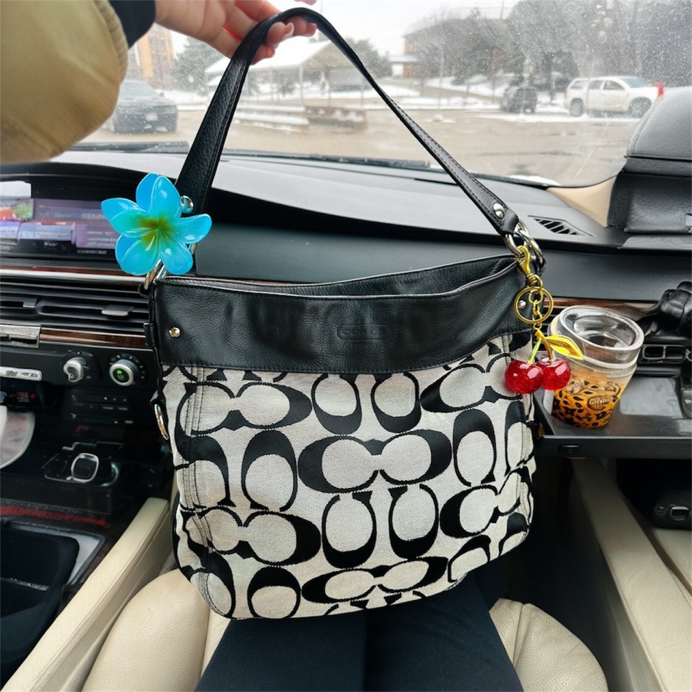 Black and White Designer Shoulder Bag